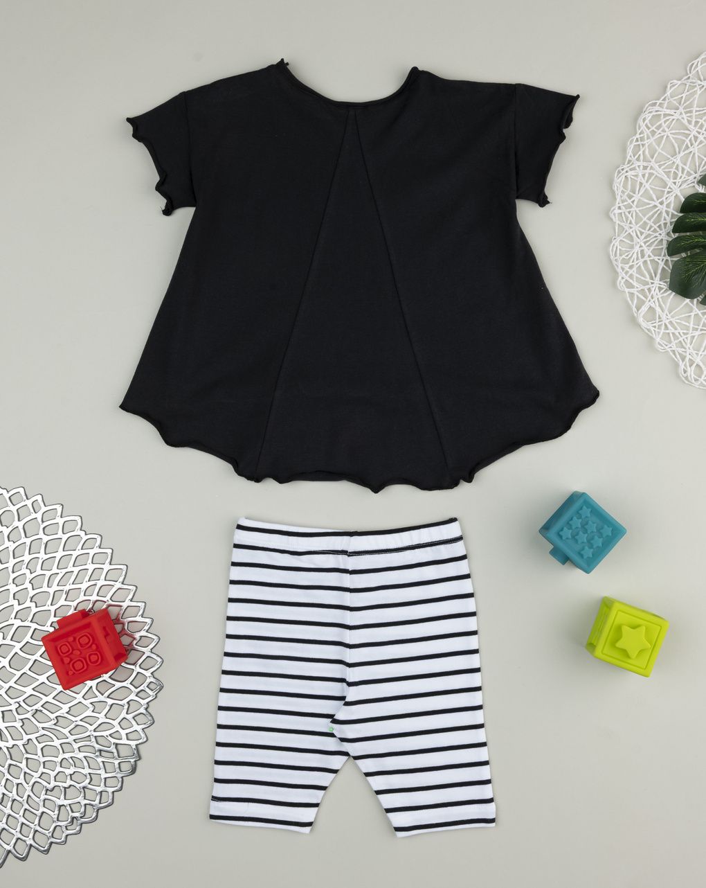 Completo bimba bianco/blu ciliegie