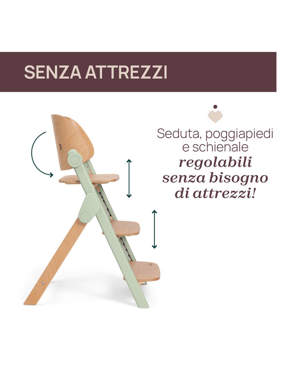 Sedia evolutiva meraviglia olive - chicco