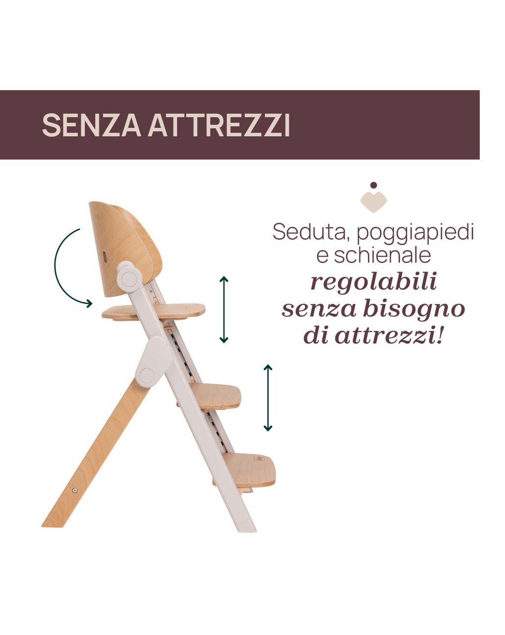 Sedia evolutiva meraviglia fossil - chicco