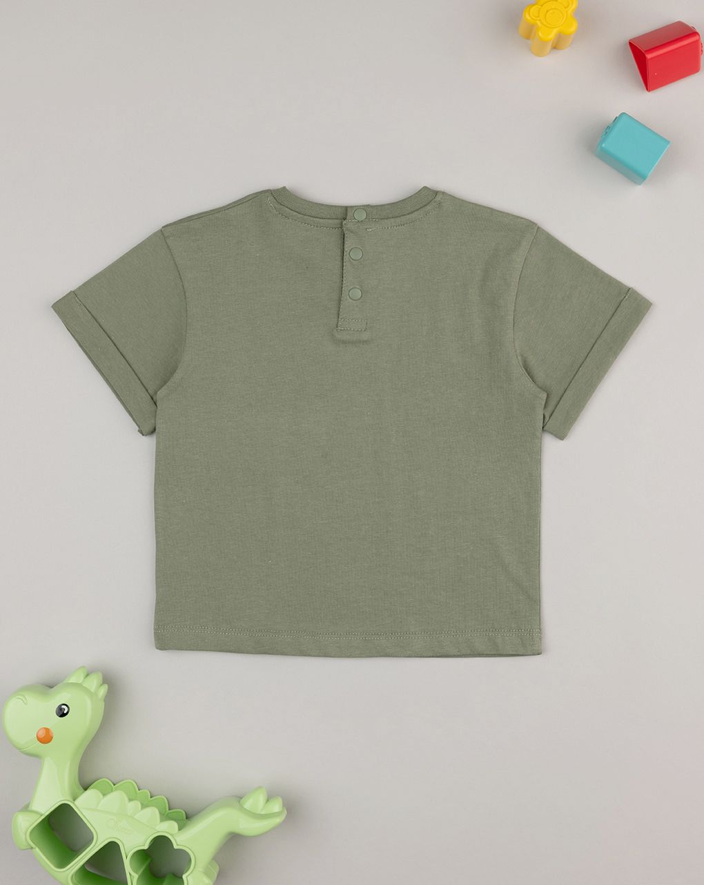 T-shirt bimbo verde basic