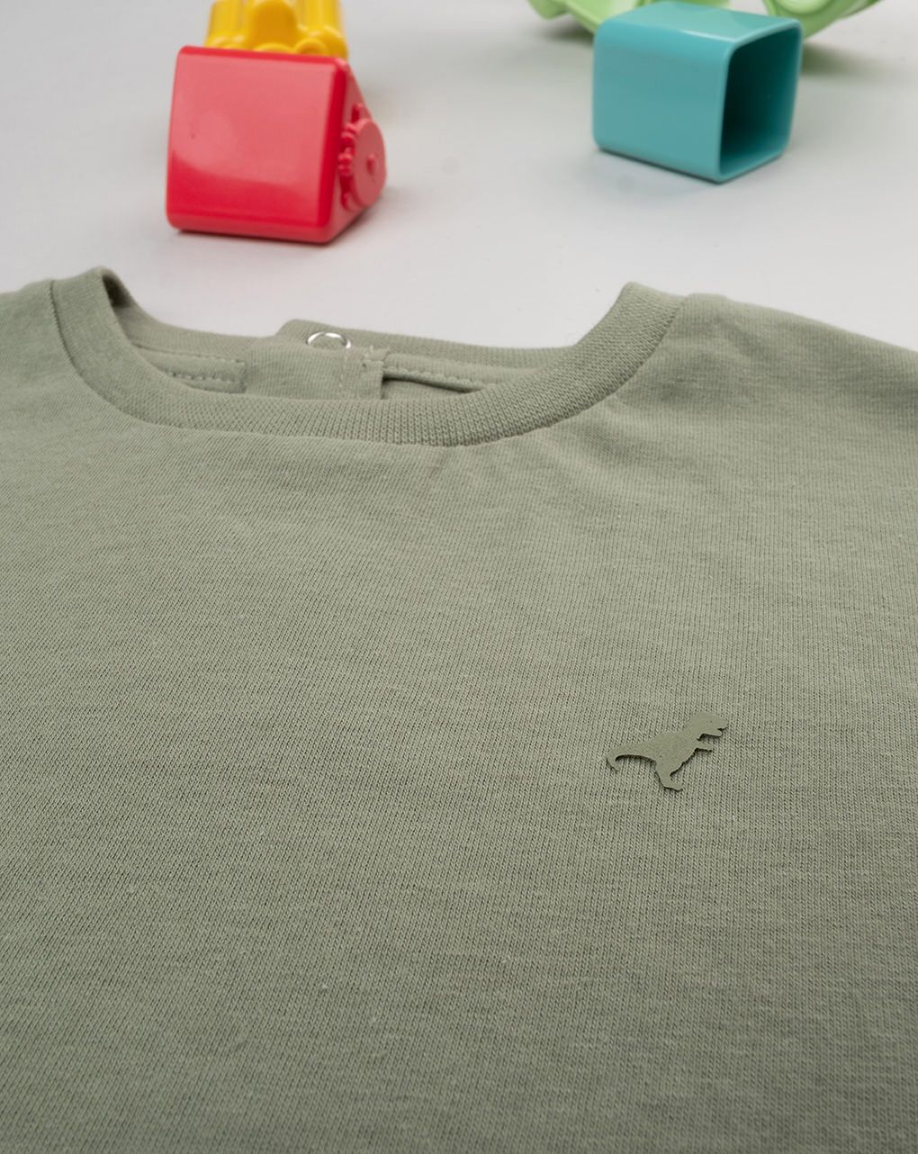 T-shirt bimbo verde basic