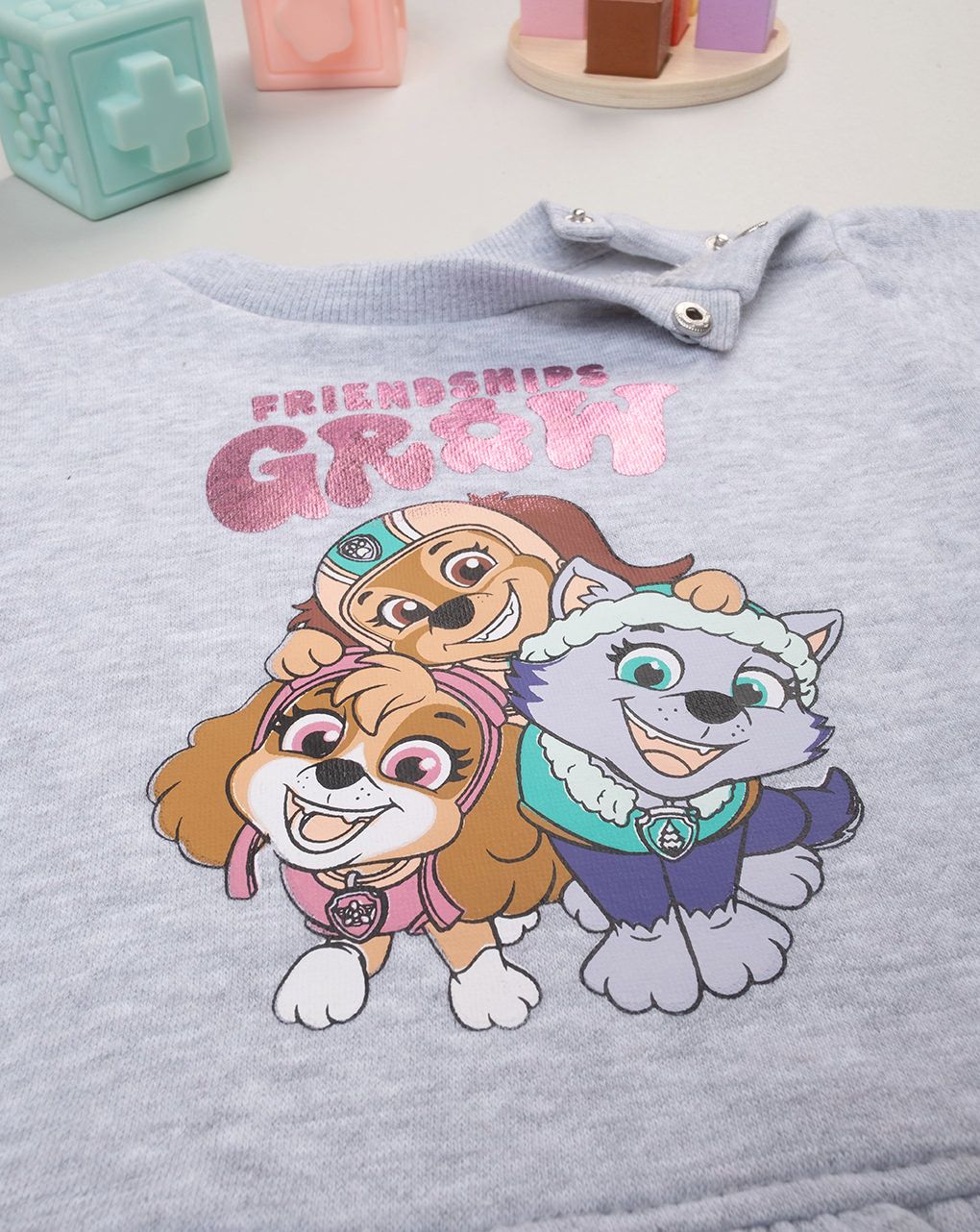 Felpa bimba grigia paw patrol