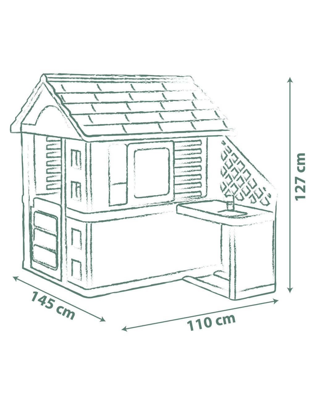 Casetta natura con cucina eco - 2+ - smoby life