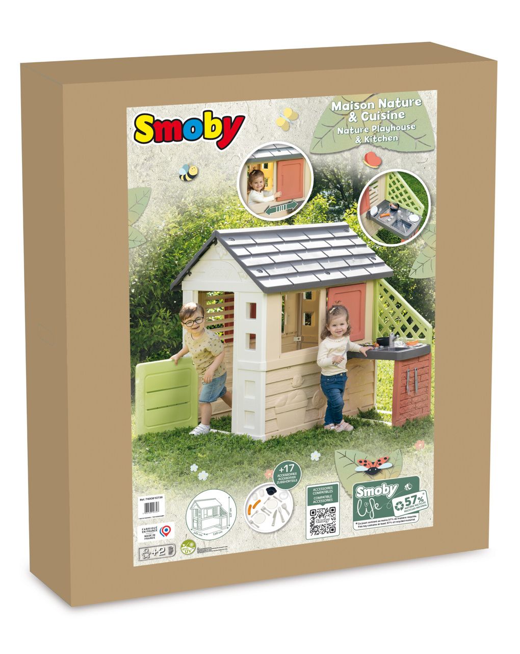 Casetta natura con cucina eco - 2+ - smoby life