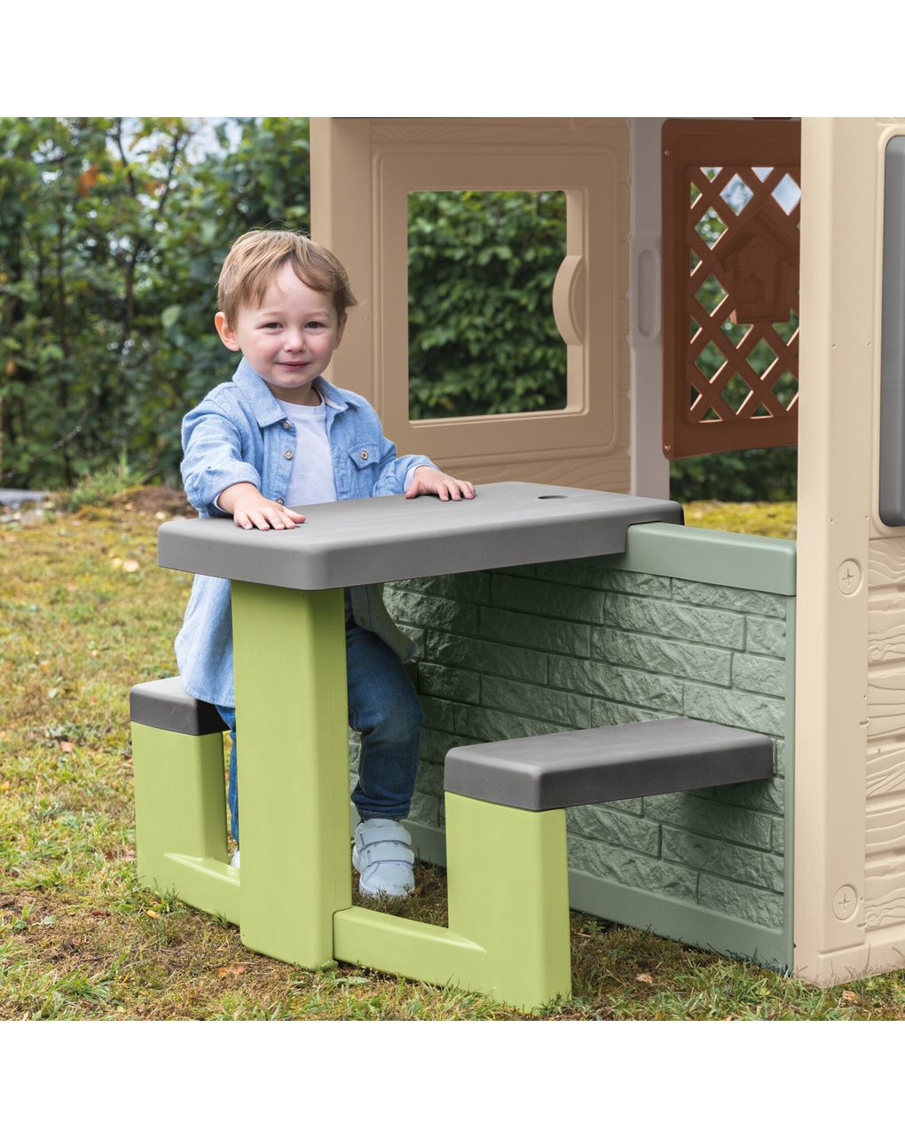 Smoby life tavolo da pic nic - accessori casette - 2+