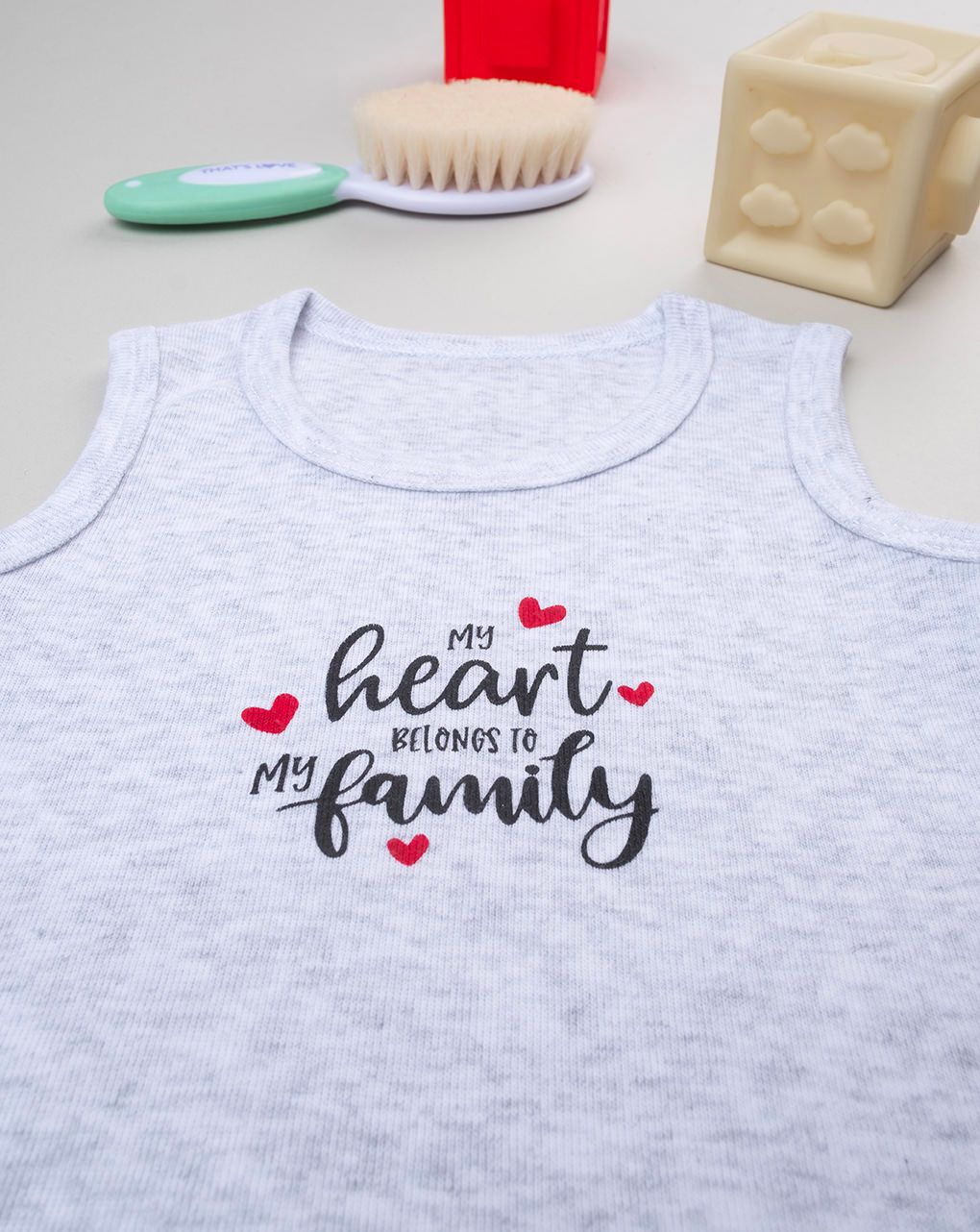 Body unisex grigio "family"