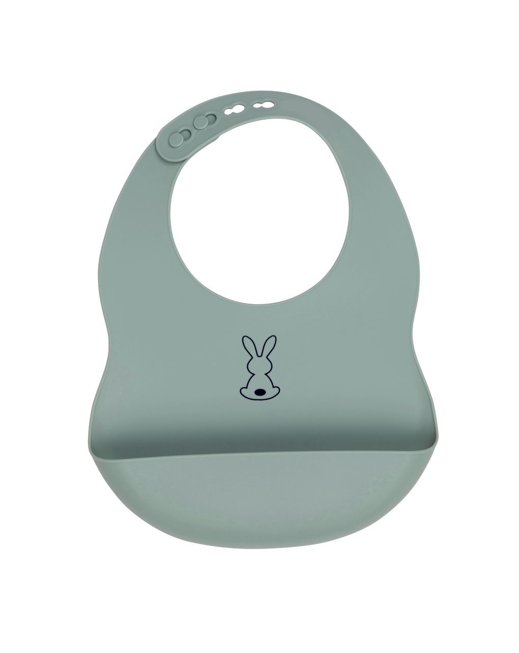 Bavaglino in silicone morbido verde