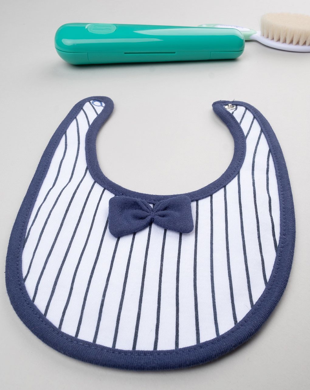 Bavaglino bimbo blu papillon