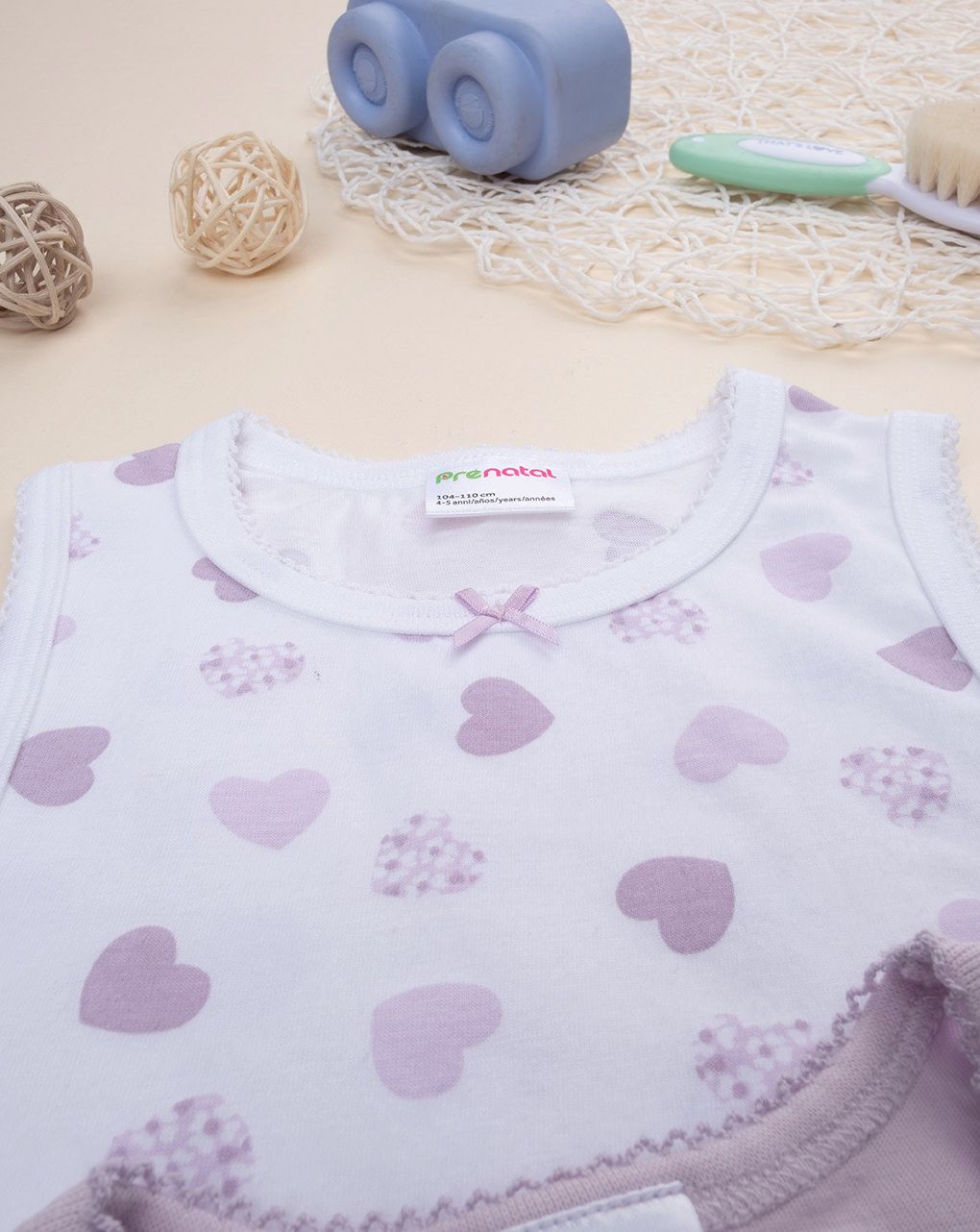 Pack 2 canotte lilla bimba