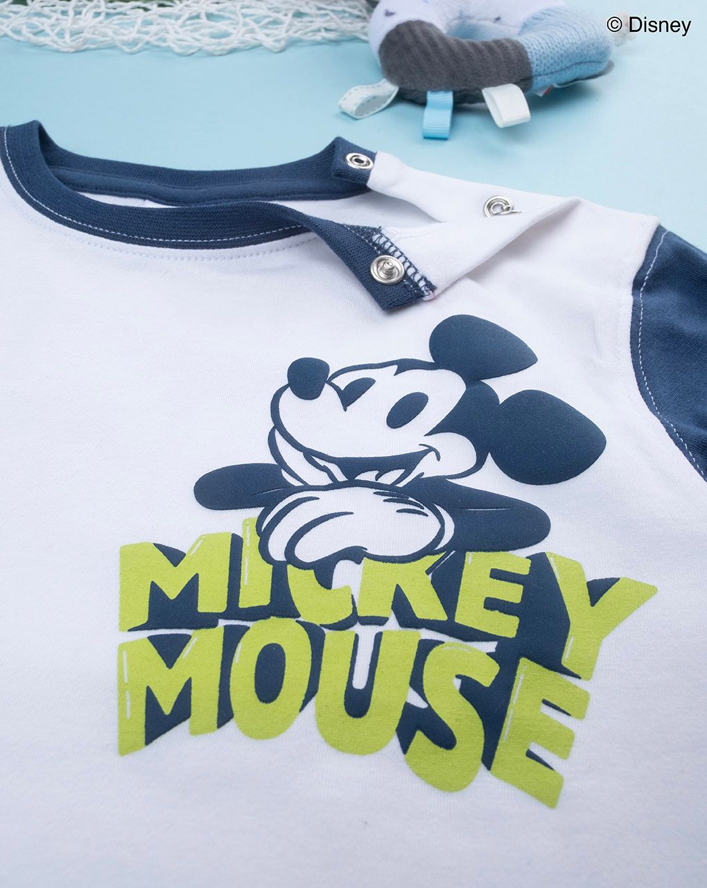 Completo bimbo mickey mouse bianco/blu