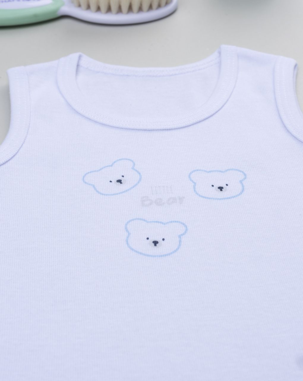 Body costina bimbo bianco stampa