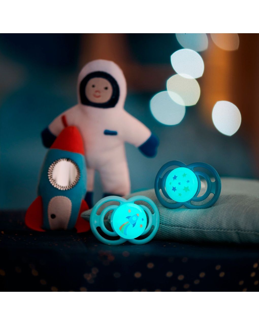 Succhietto perfect night confezione doppia 16+ mesi con porta ciuccio - neutro - mam