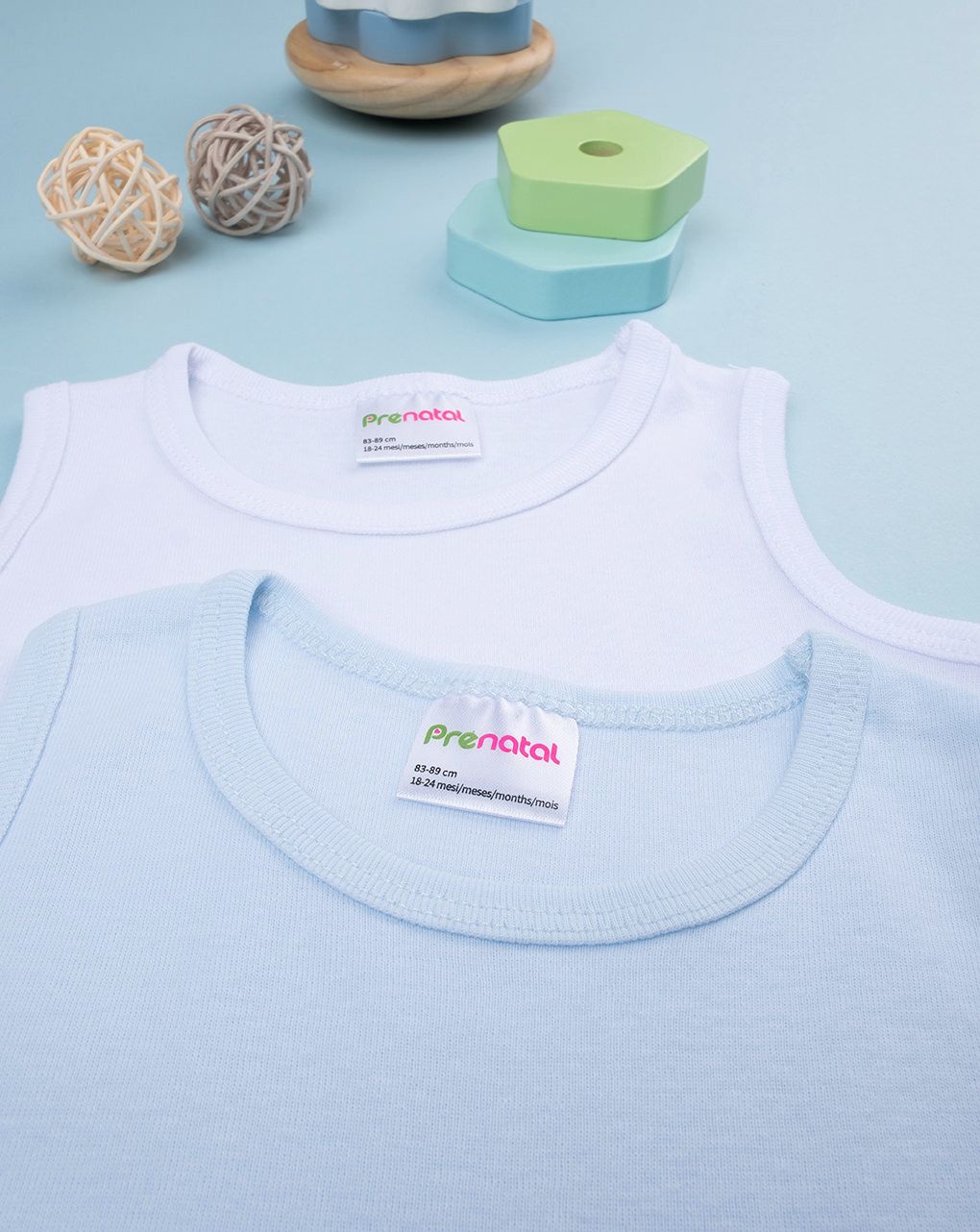 Pack 2 pezzi body in cotone