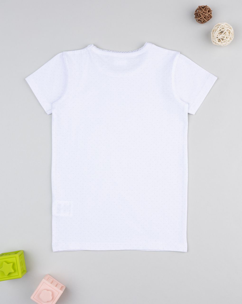 Magli intima bambina bianca con stampa