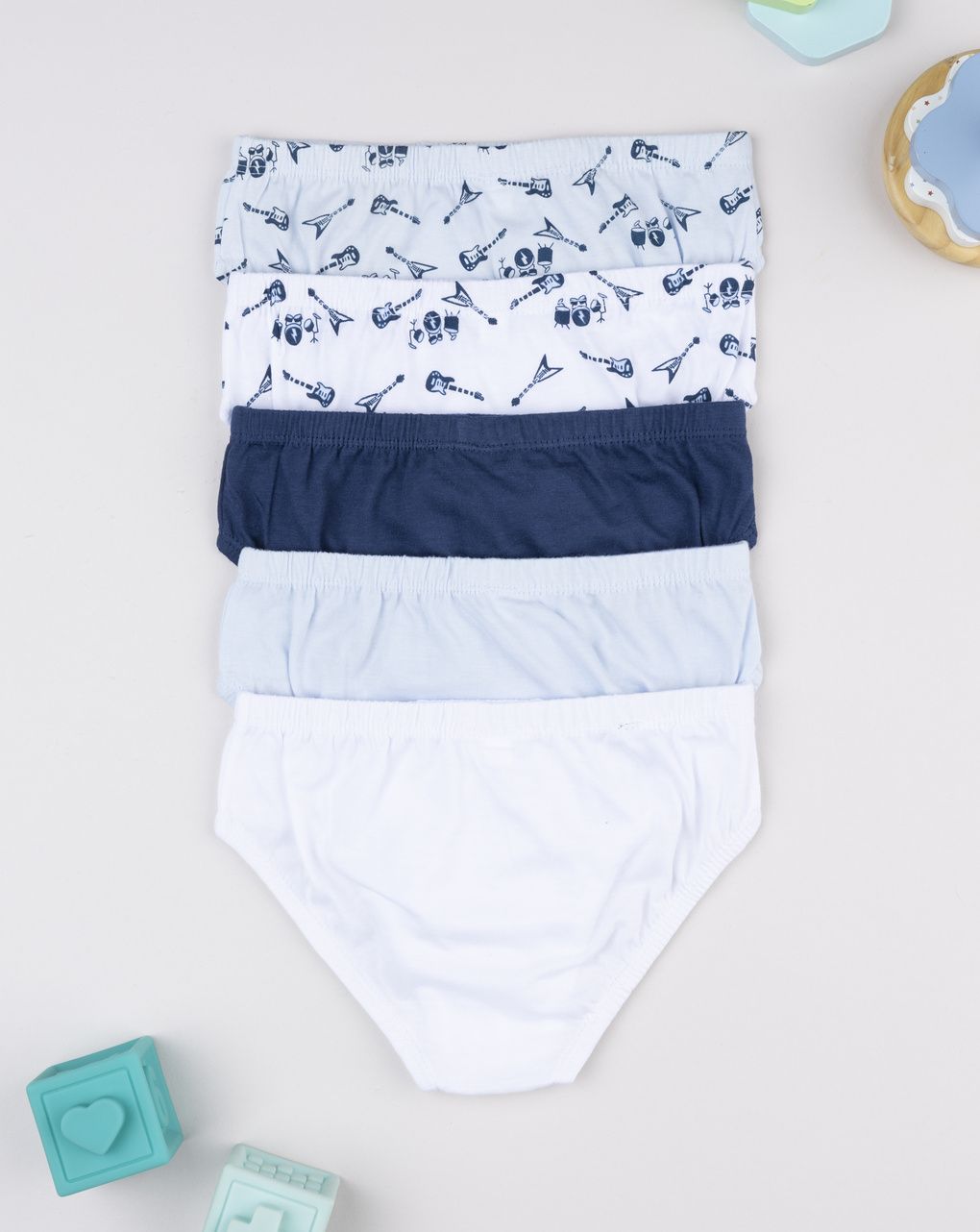 Pack 5 slip bambino rock