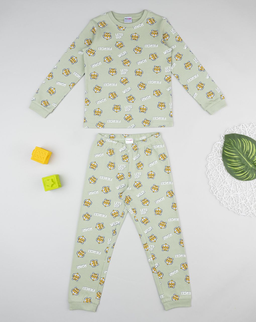 Pigiama bimbo verde tigre