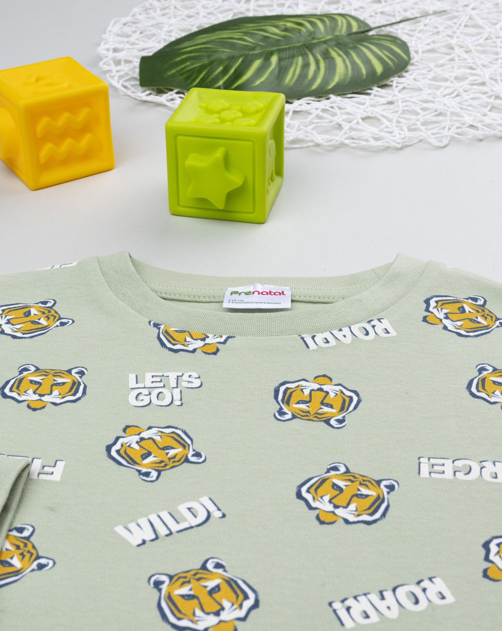 Pigiama bimbo verde tigre