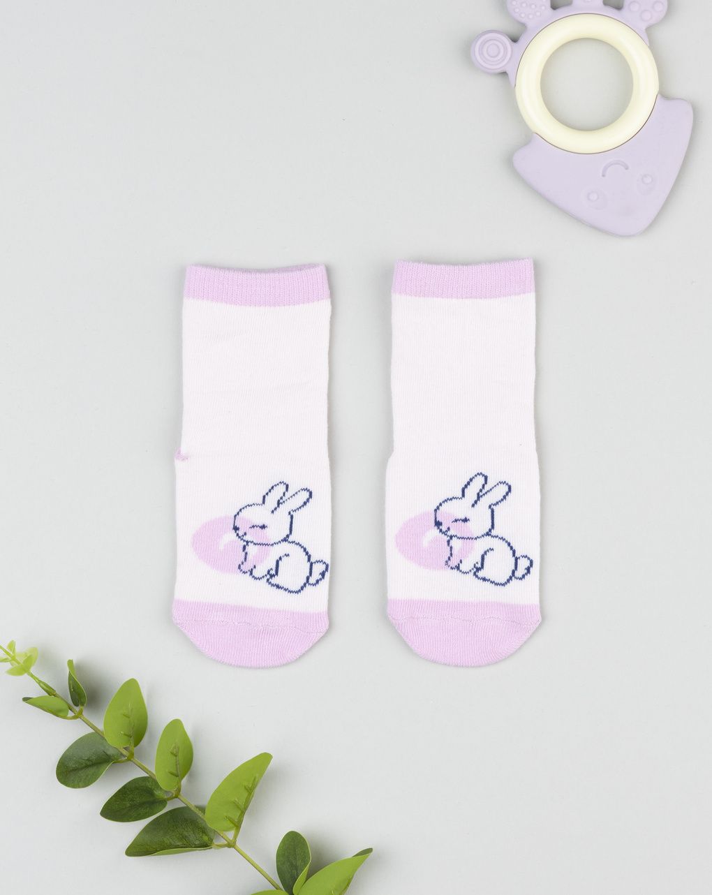 Antiscivolo bimba rosa coniglio