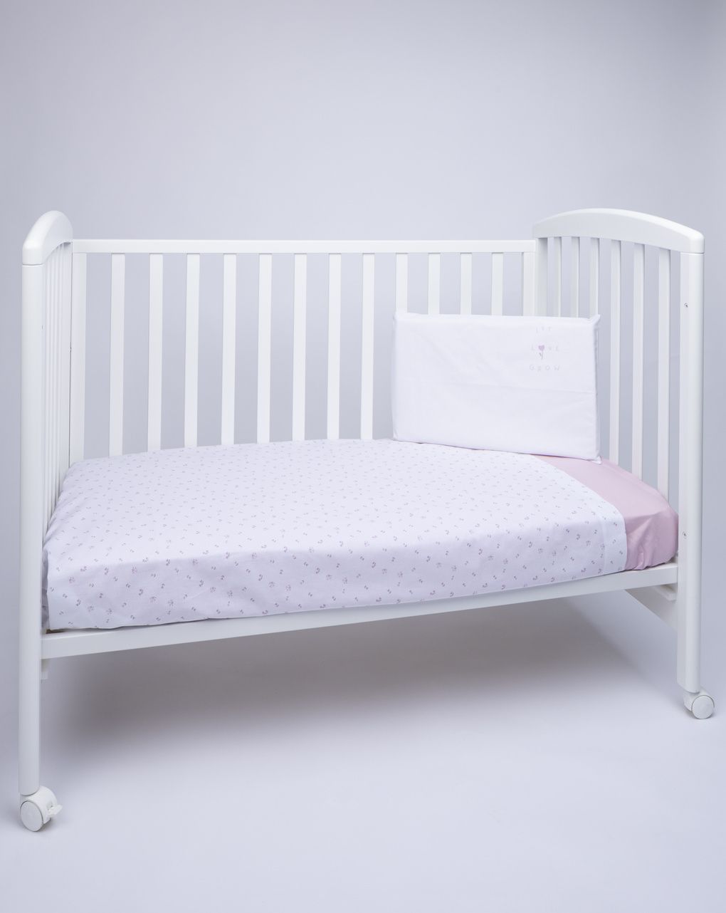 Completo lettino 3 pezzi fiorellini allover