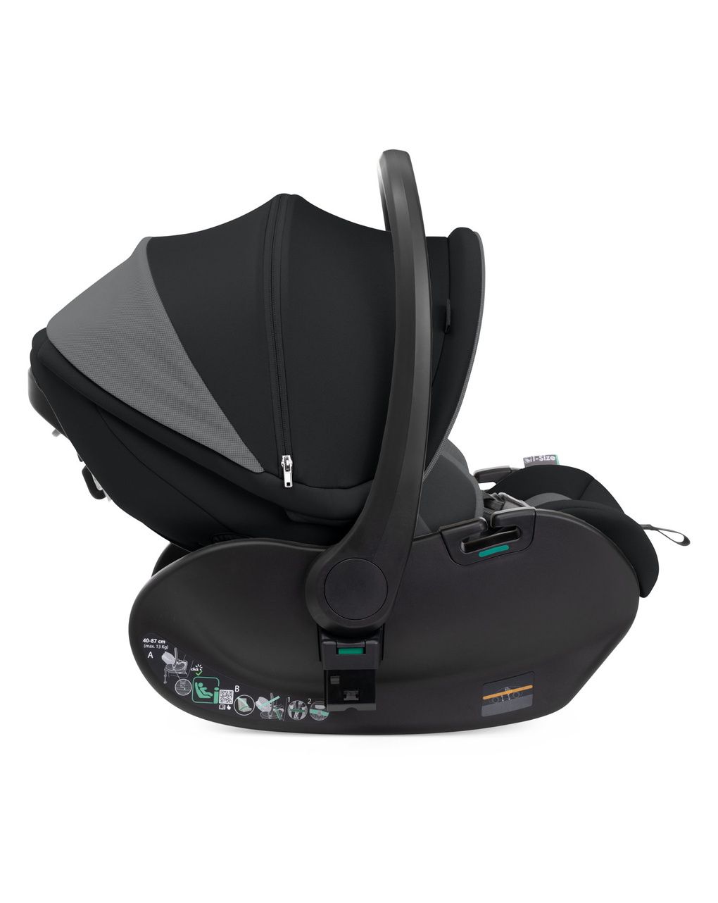 Seggiolino auto first seat recline black satin 40-87cm - chicco