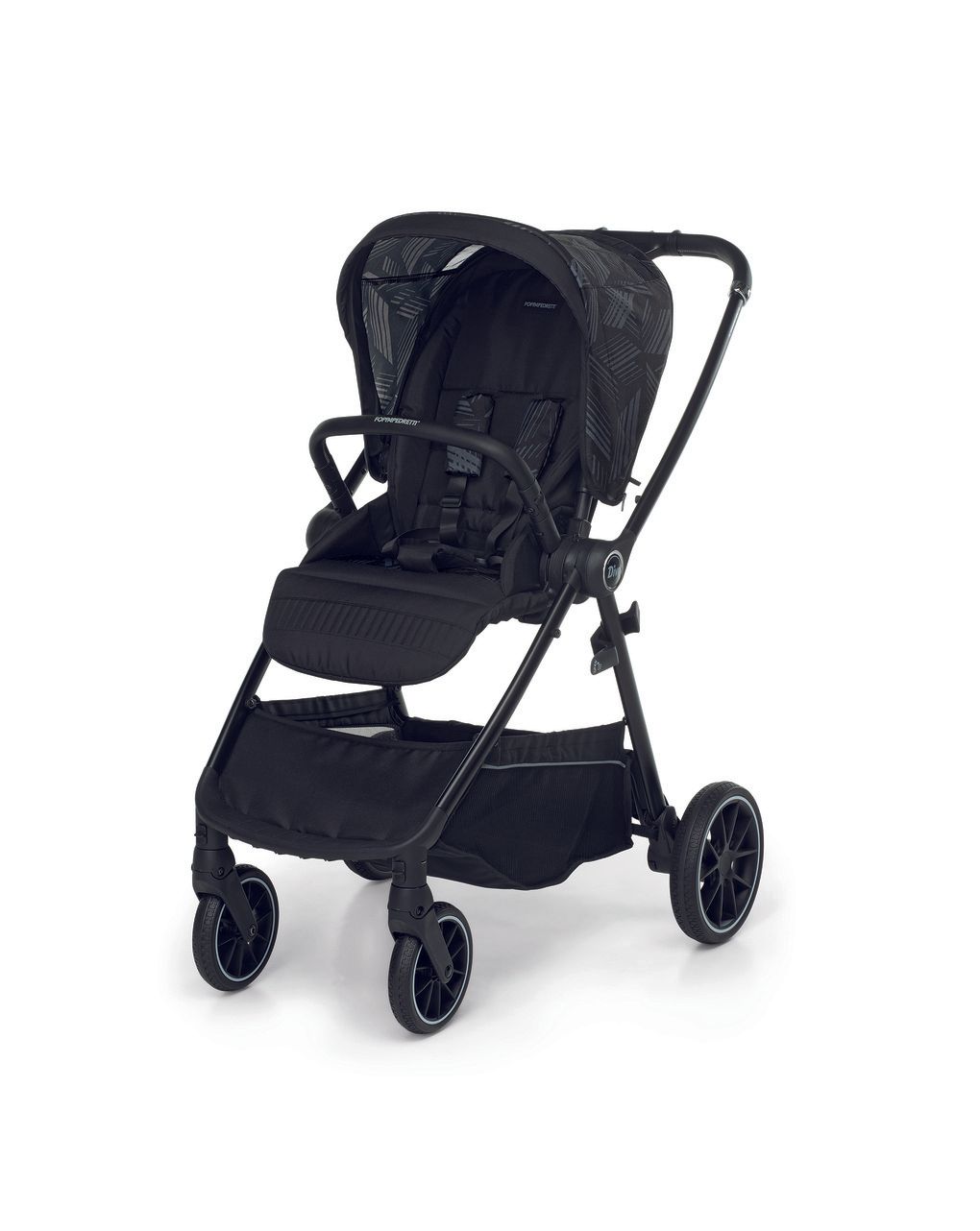 Trio divo glamour + seggiolino rek black + adattatore - foppapedretti