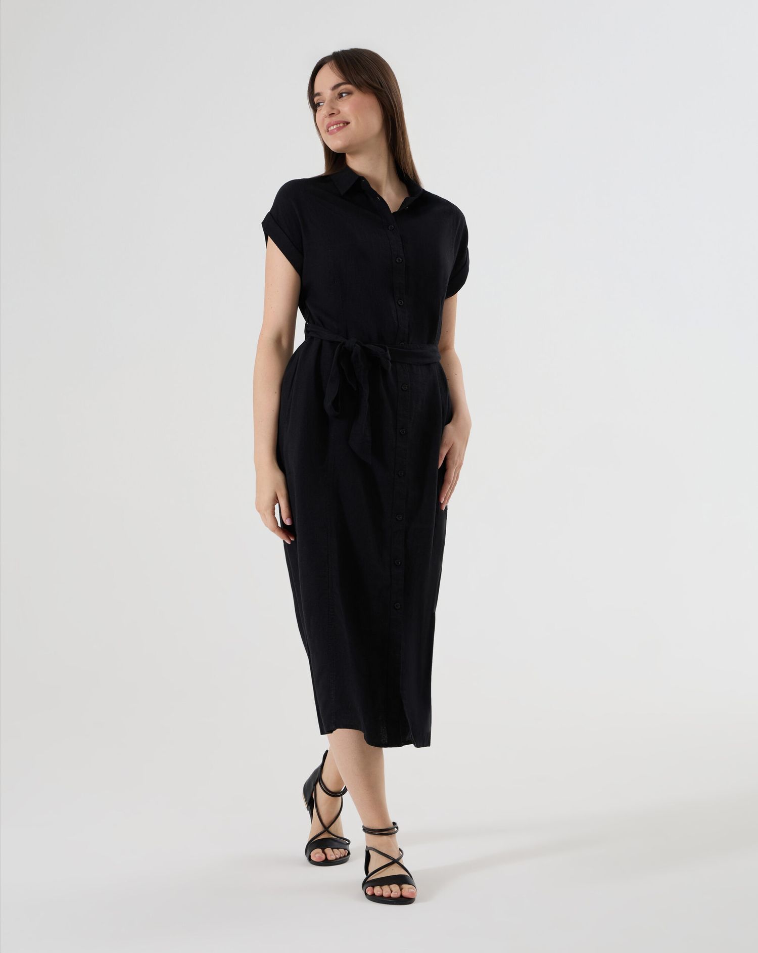 Abito chemisier premaman nero