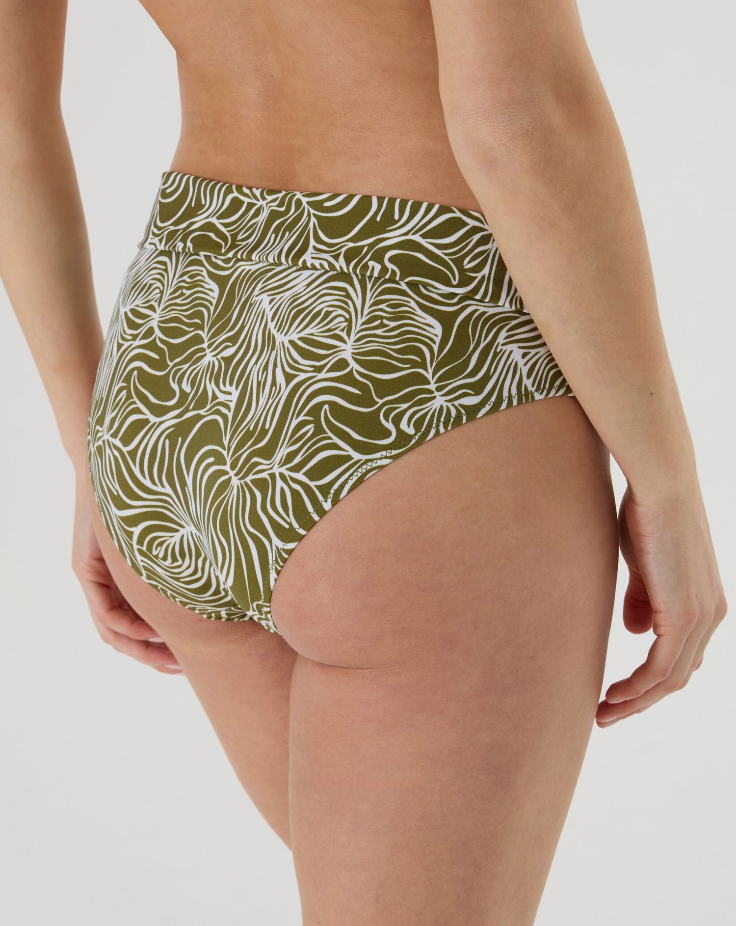 Slip bikini premaman bianco/verde