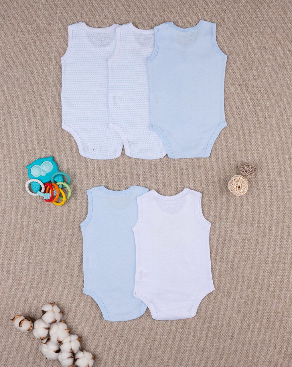 Pack 5 body a canotta bimbo