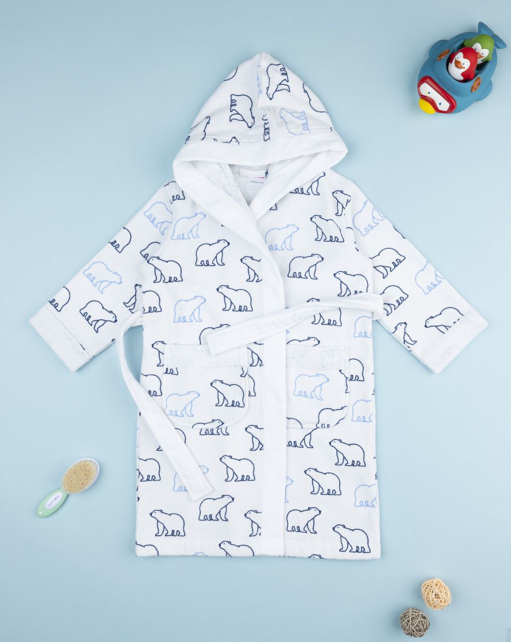 Accappatoio bimbo orsi polari