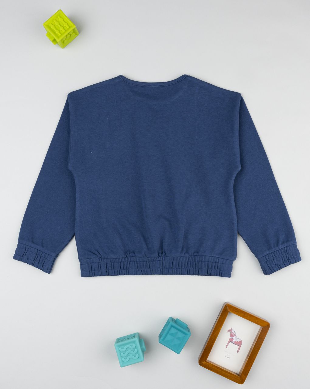 Felpa bambina blu stampa dreams