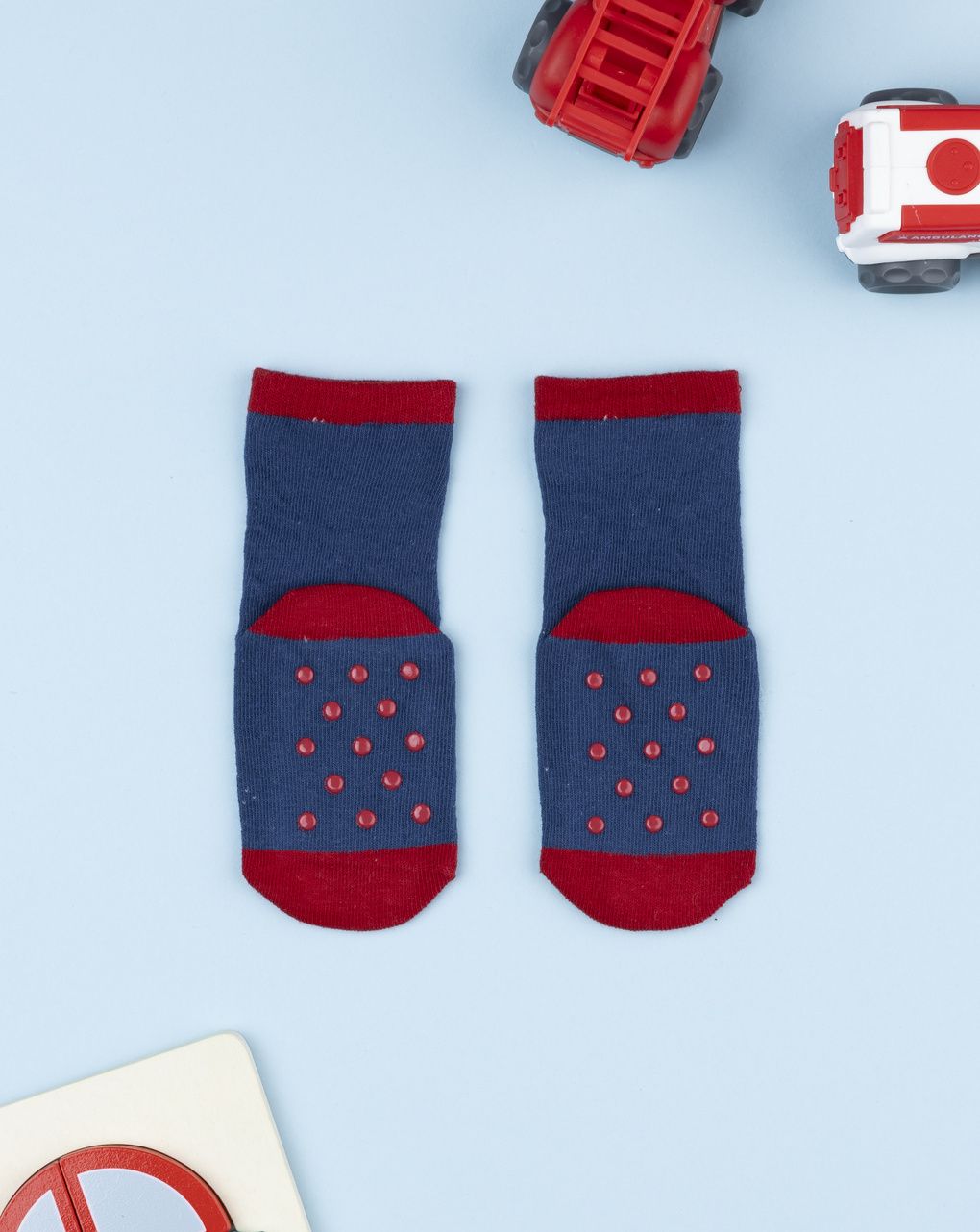 Antiscivolo bimbo blu mezzi