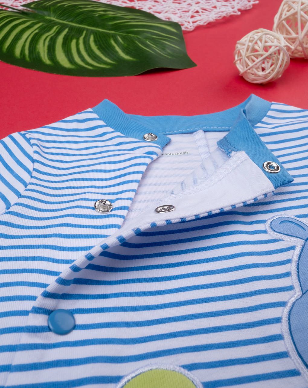 Tutina corta neonato "hippo"