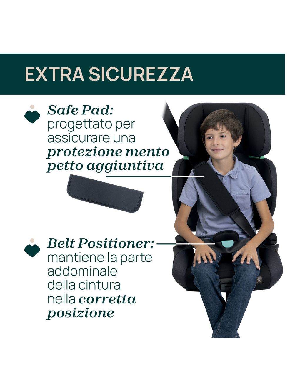 Seggiolino auto quizy i-size black (100–150 cm) - chicco