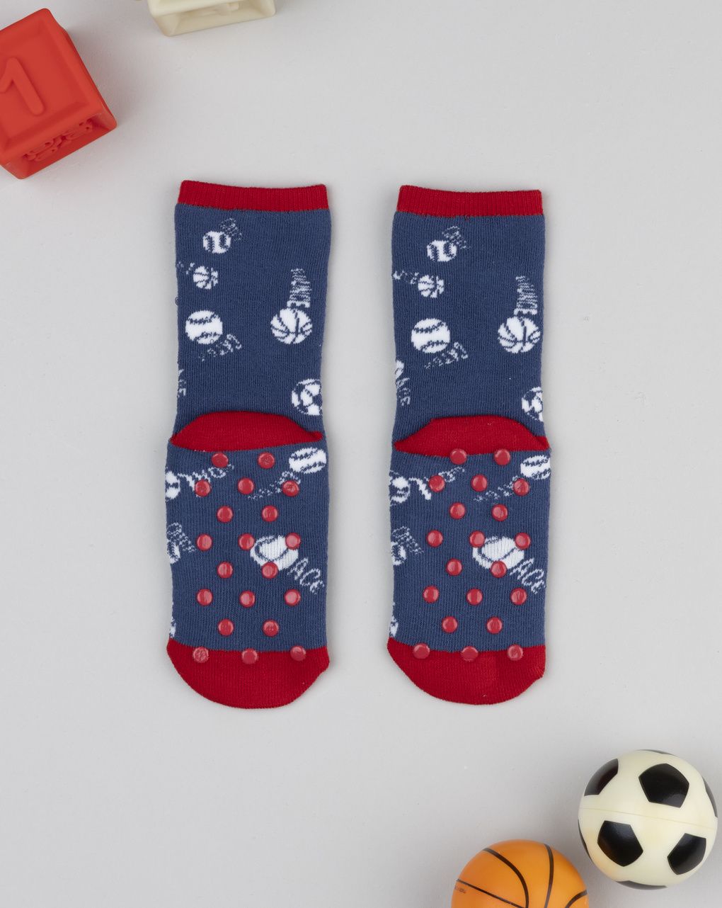 Antiscivolo bimbo blu sport