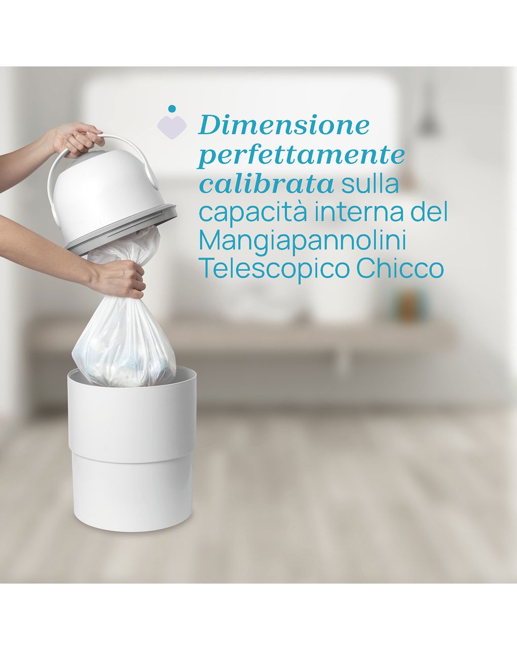 Sacchetti per pattumiera telescopica 15x3 - chicco