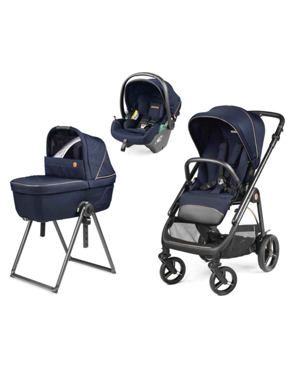 Trio veloce belvedere lounge - blue shine - peg perego
