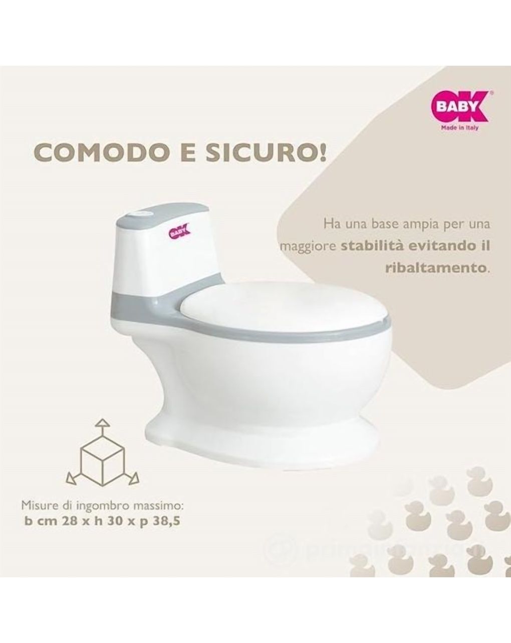 Mini wc vasino bianco - okbaby