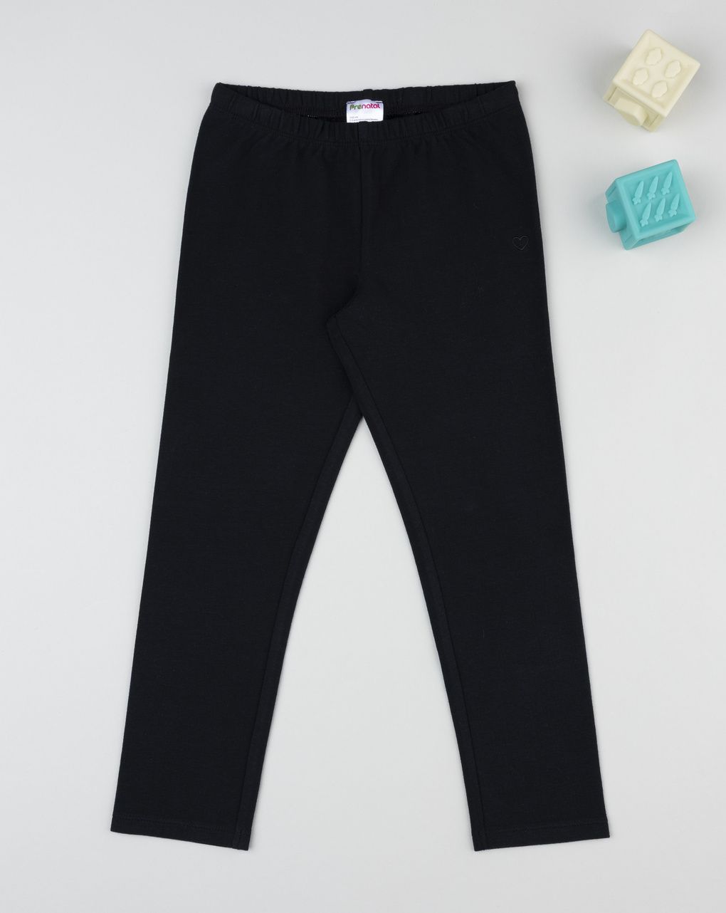 Legging garazato bambina nero