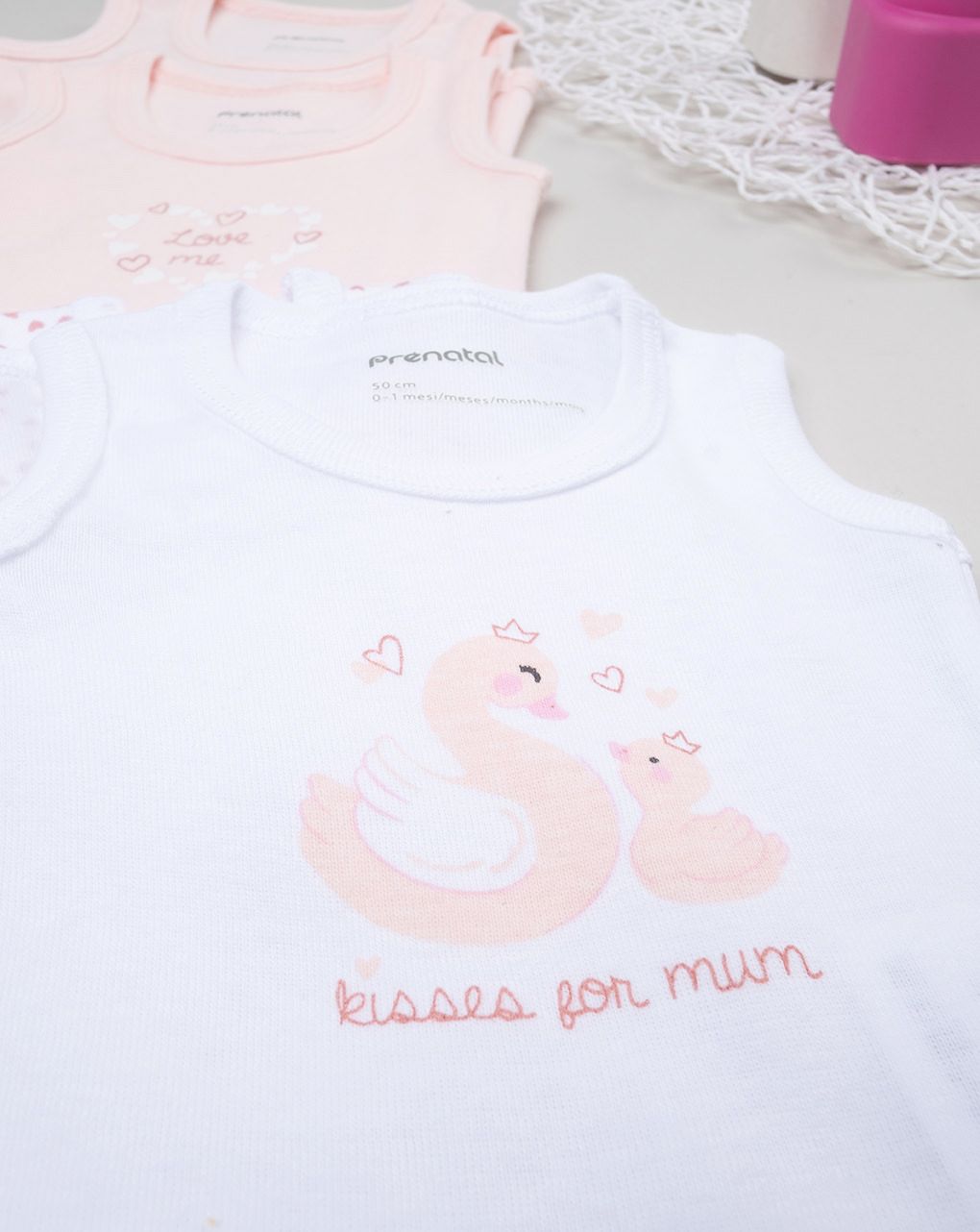 Pack x5 body spalla larga bimba