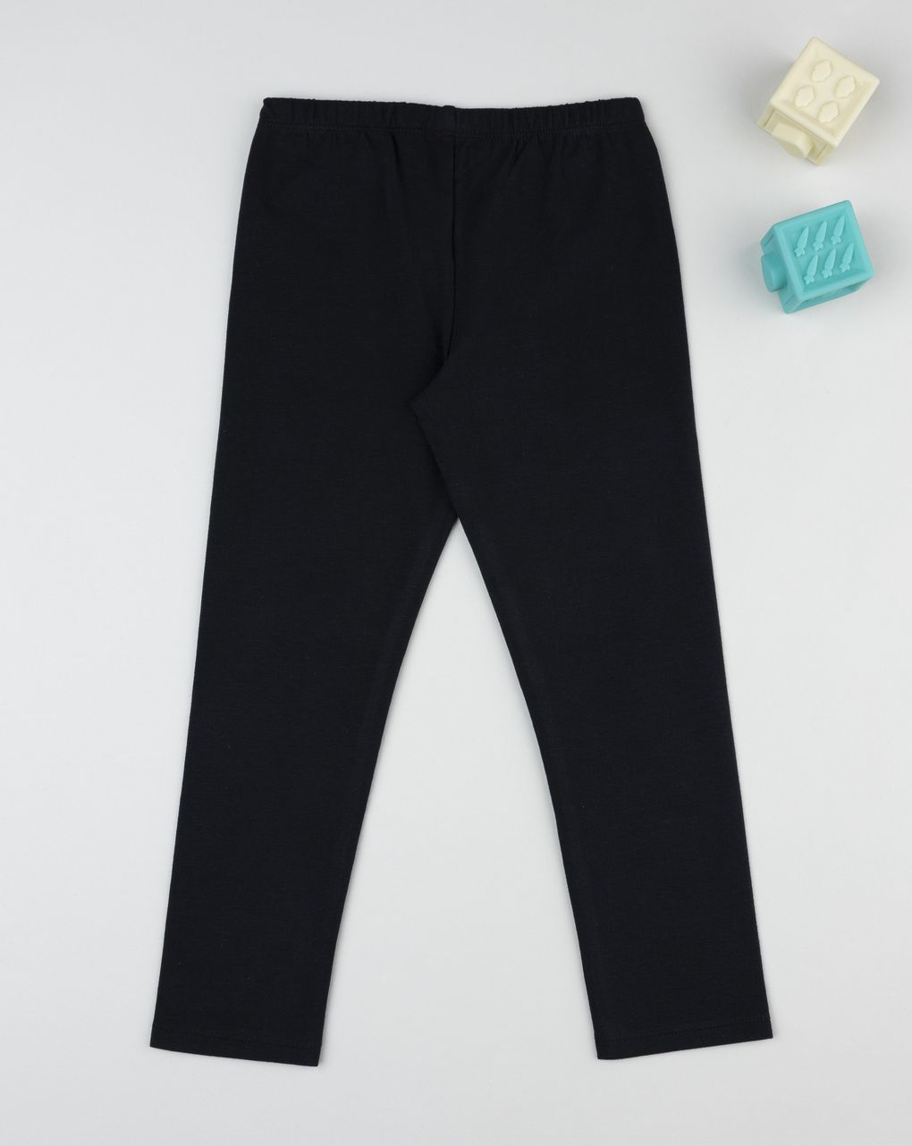 Legging garazato bambina nero