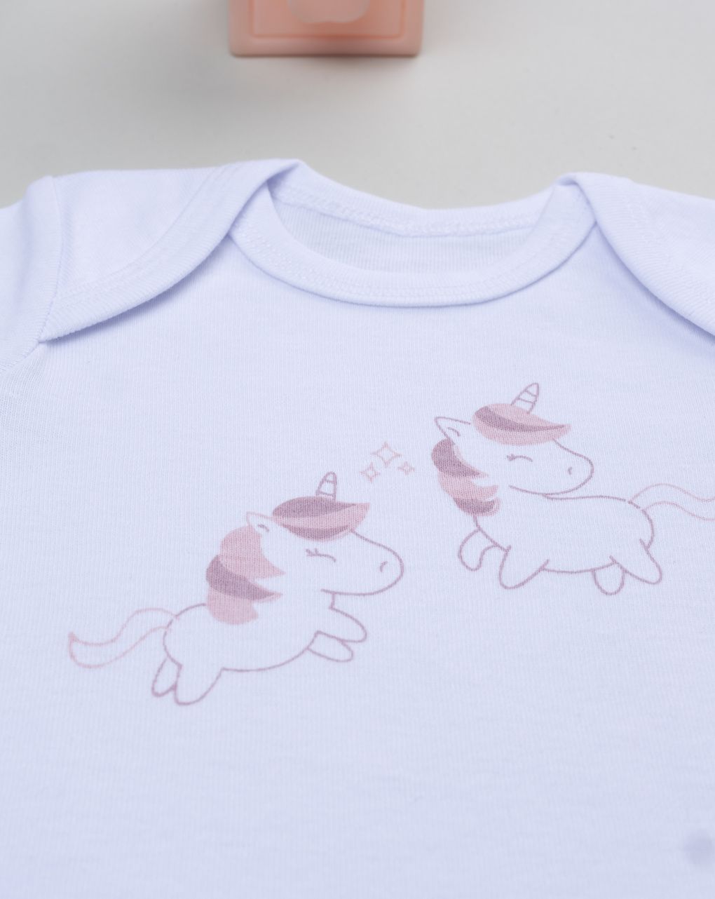 Body costina bimba bianco unicorni
