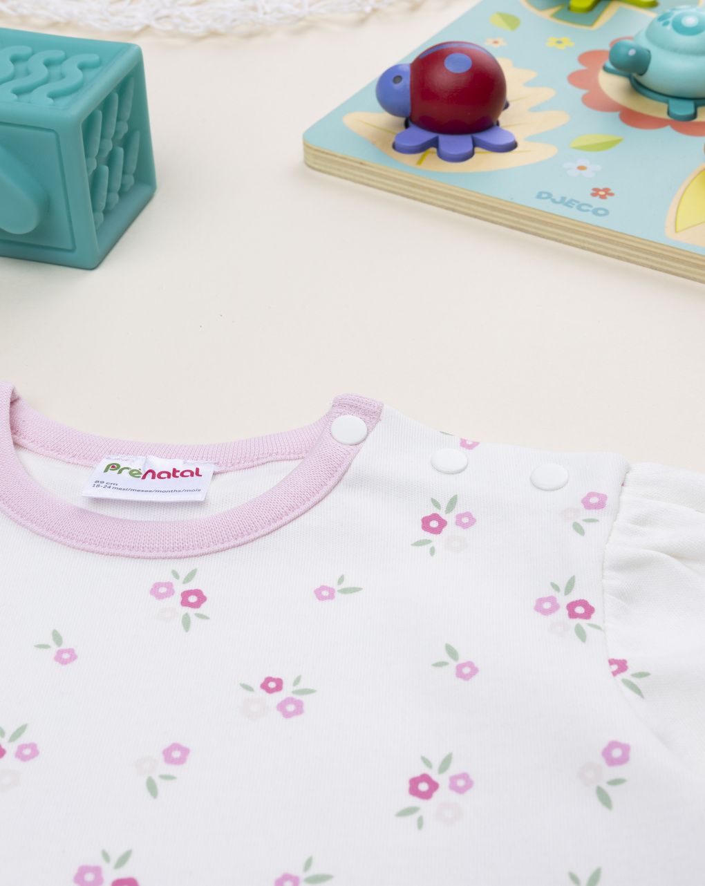 Pigiama bimba fiori allover