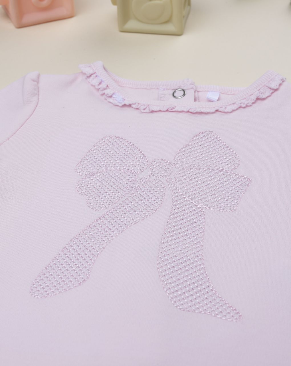 Tutina rosa neonata con orsetto regalo