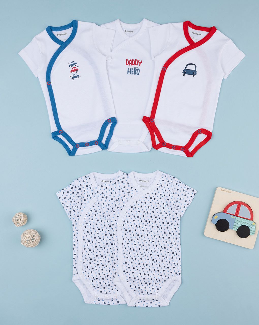 Pack 5 body chiusura incrociata