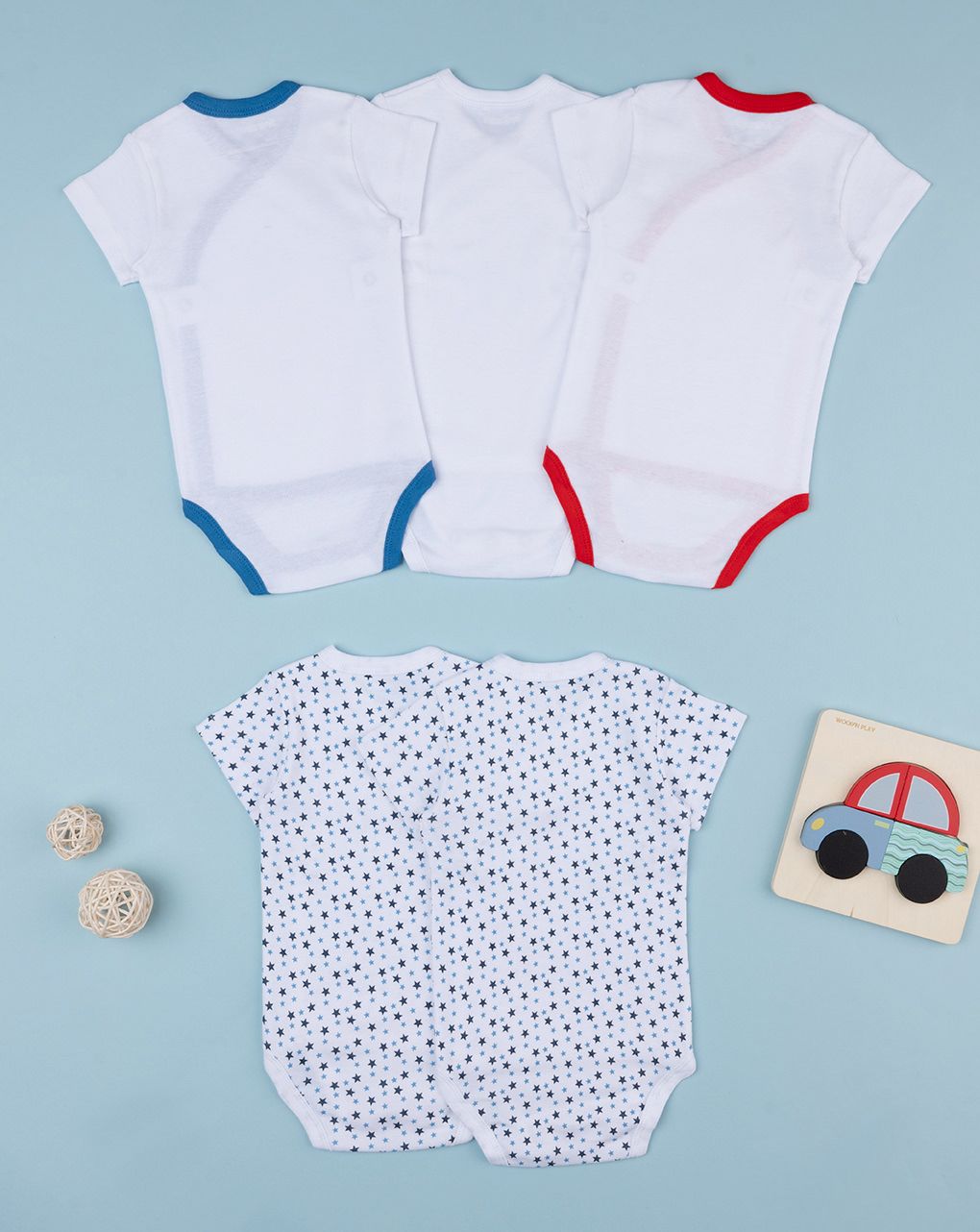 Pack 5 body chiusura incrociata