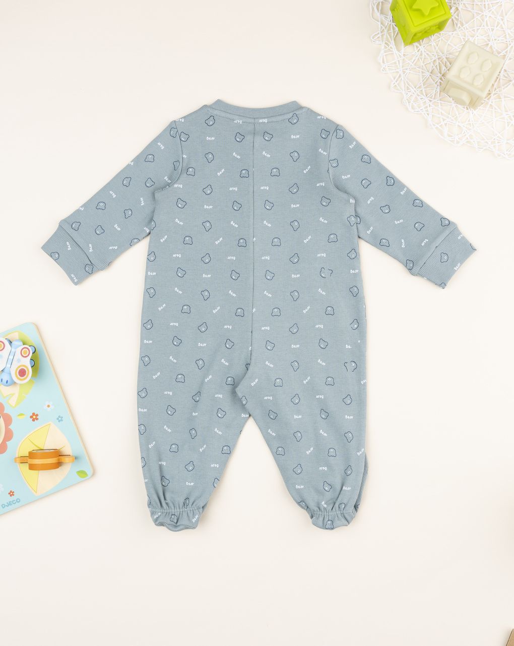 Tutina bimbo verde orsetti allover