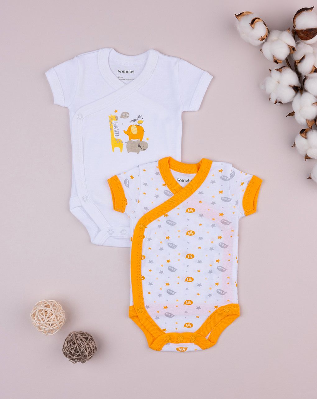 Pack 2 body neonato "animaletti"