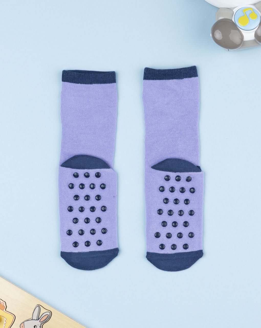 Antiscivolo bimba lilla ciliegie