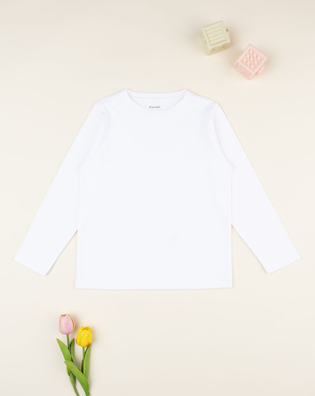 T-shirt bambino bianca girocollo