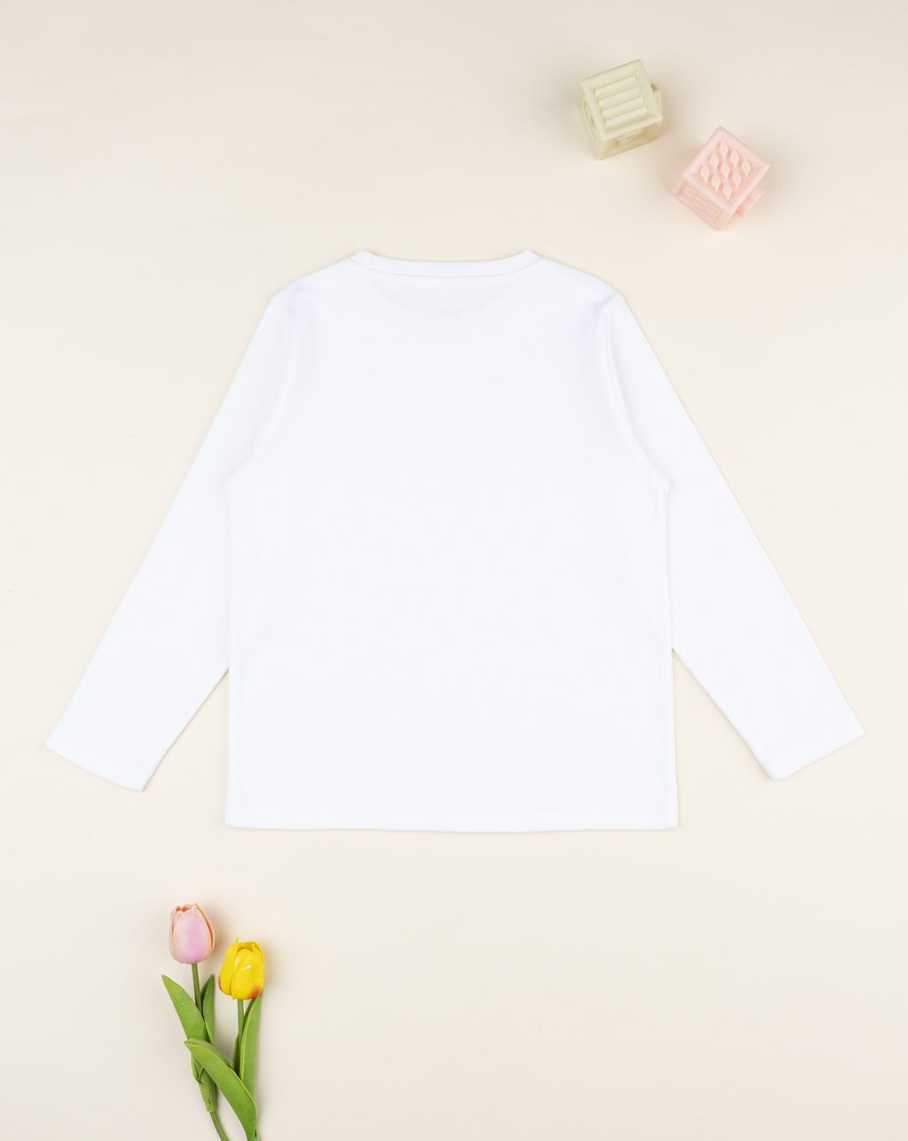 T-shirt bambino bianca girocollo